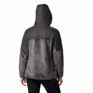 Columbia Fire Side™ Sherpa Hooded Full Zip Dam MörkGrå (XQZRI6251)